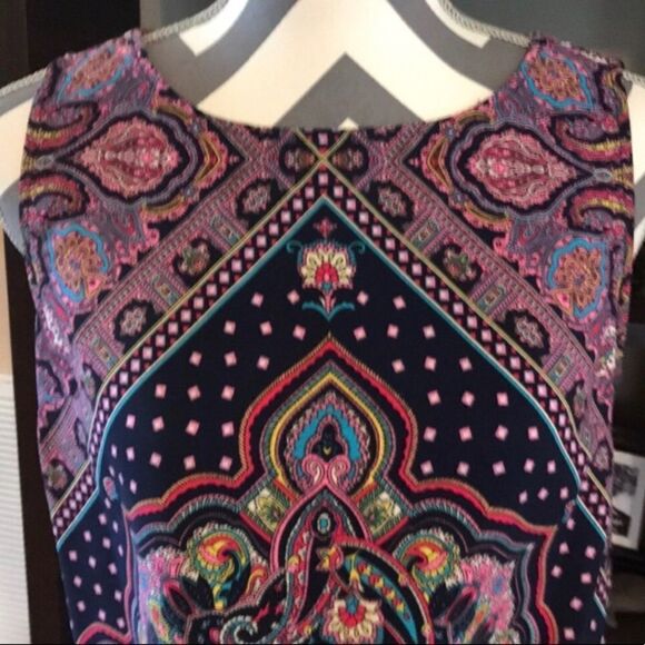 Renee C Colorful Patterned Top SMALL - Picture 3 of 5